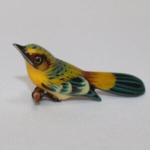 Vintage Takahashi Yellow Warbler Wood Pin